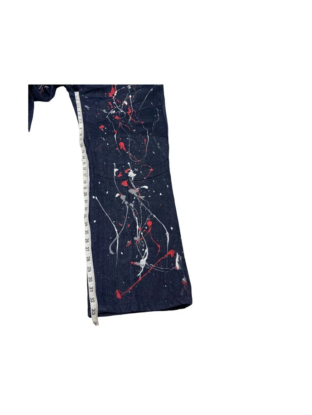 GS-115 Moto Paint Splatter Men's Jeans Size 40x33 New With Tags